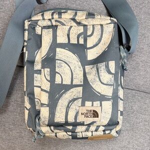 The North Face Blue and White Crossbody Bag